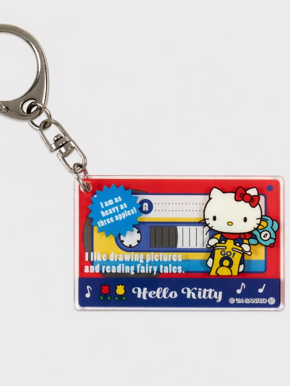 Japan Sanrio Secret Cassette Tape Shape Acrylic Keychain
